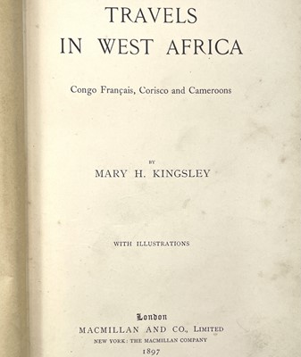 Lot 181 - MARY H. KINGSLEY. 'Travels in West Africa....