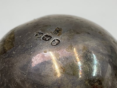 Lot 56 - A George II silver brandy pan, marks worn...