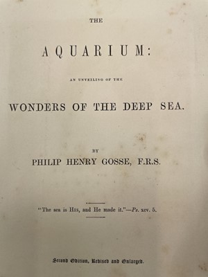 Lot 58 - PHILIP HENRY GOSSE. 'The Aquarium: An...