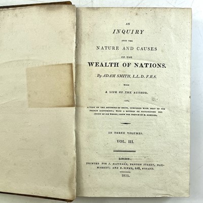 Lot 28 - ADAM SMITH. 'An Inquiry into the Nature and...