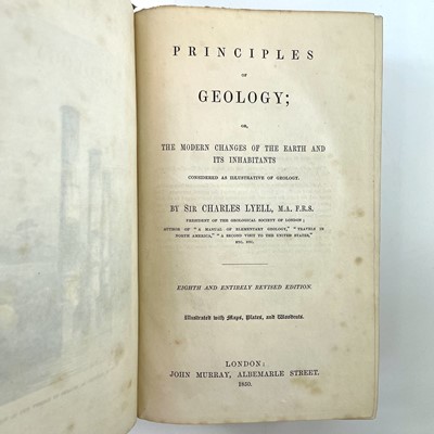 Lot 170 - Sir CHARLES LYELL. 'Principles of Geology,'...