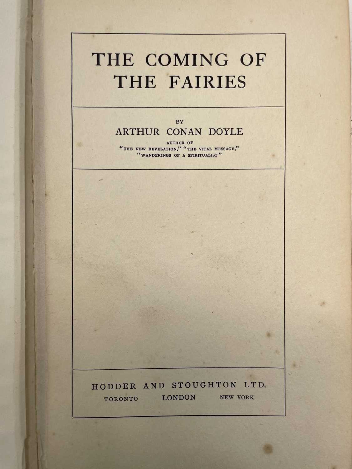 Lot 67 - Sir ARTHUR CONAN DOYLE. 'Coming of the Fairies,...