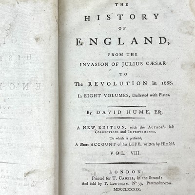 Lot 286 - DAVID HUME. ‘The History of England’