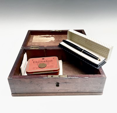 Lot 145 - An Edinburgh mahogany instrument box 24cm, a...
