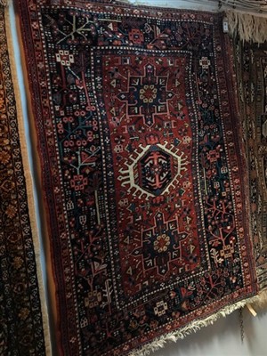 Lot 295 - A Karajar rug, North West Persia, the madder...