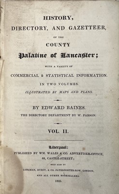 Lot 180 - EDWARD BAINES. 'History, Directory & Gazetteer...