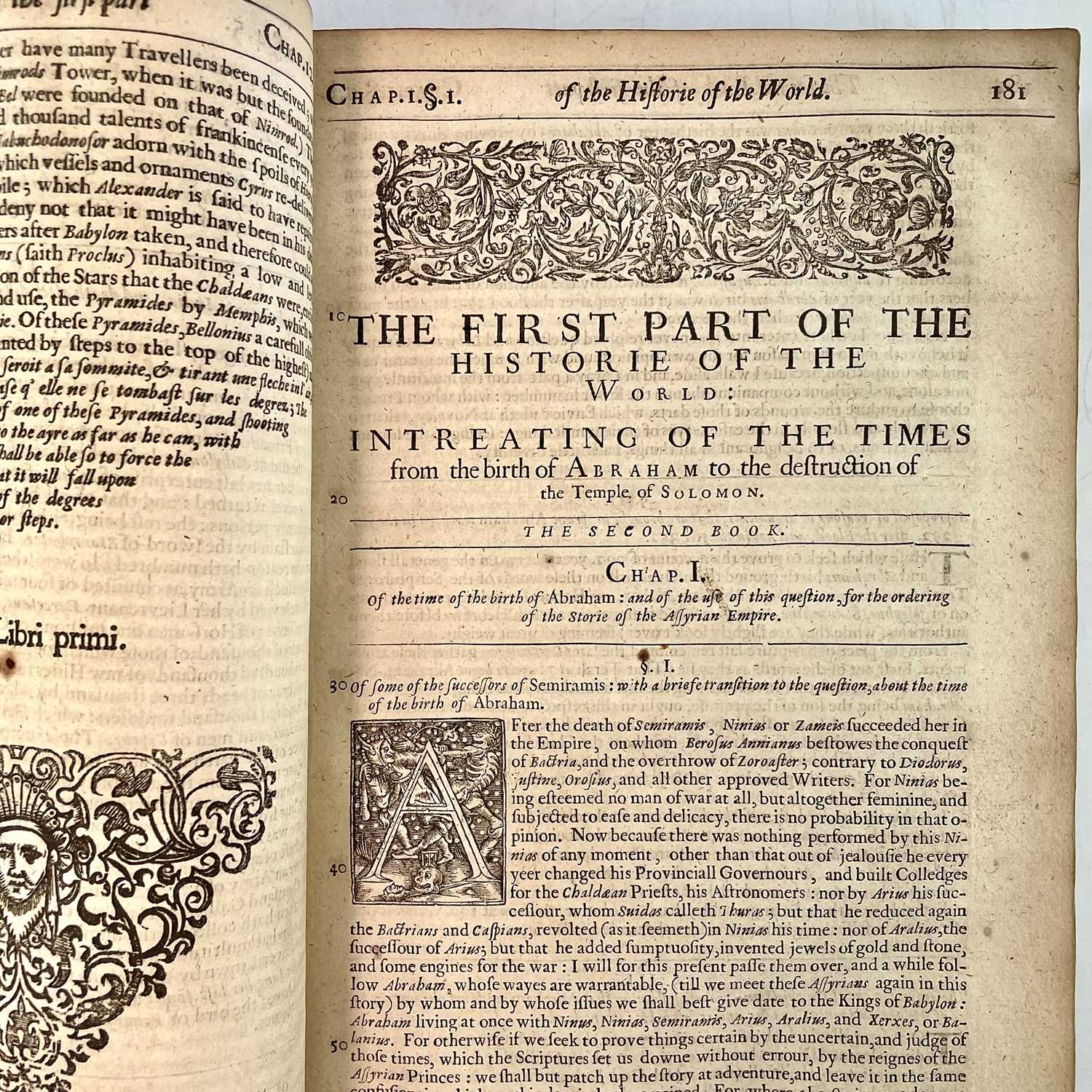 Lot 60 - Sir WALTER RALEIGH. 'The Historie of the New