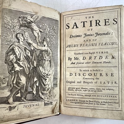 Lot 112 - Mr DRYDEN. 'The Satires of Decimus Junius...