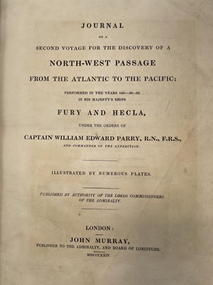 Lot 242 - Capt WILLIAM EDWARD PARRY. 'Journal of a...