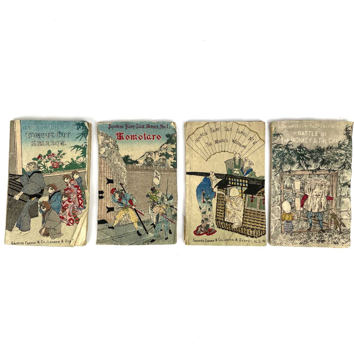 Lot 306 - Japanese Fairy Tale Series, Numbers 1, 2, 3, 6.