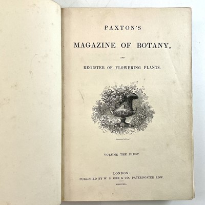 Lot 48 - JOSEPH PAXTON. '........Magazine of Botany and...
