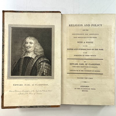 Lot 49 - EDWARD Earl of CLARENDON. 'Religion and Policy...