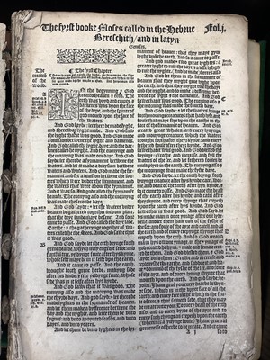 Lot 322 - BIBLE INTEREST. 'The Bible in Englyshe of The...