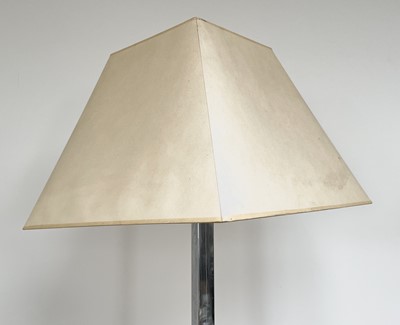 Lot 292 - An Art Deco Chrome standard lamp, of square...