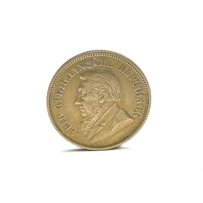 Lot 1 - South Africa - Gold 1/2 Pond. A 1897 Gold Half...