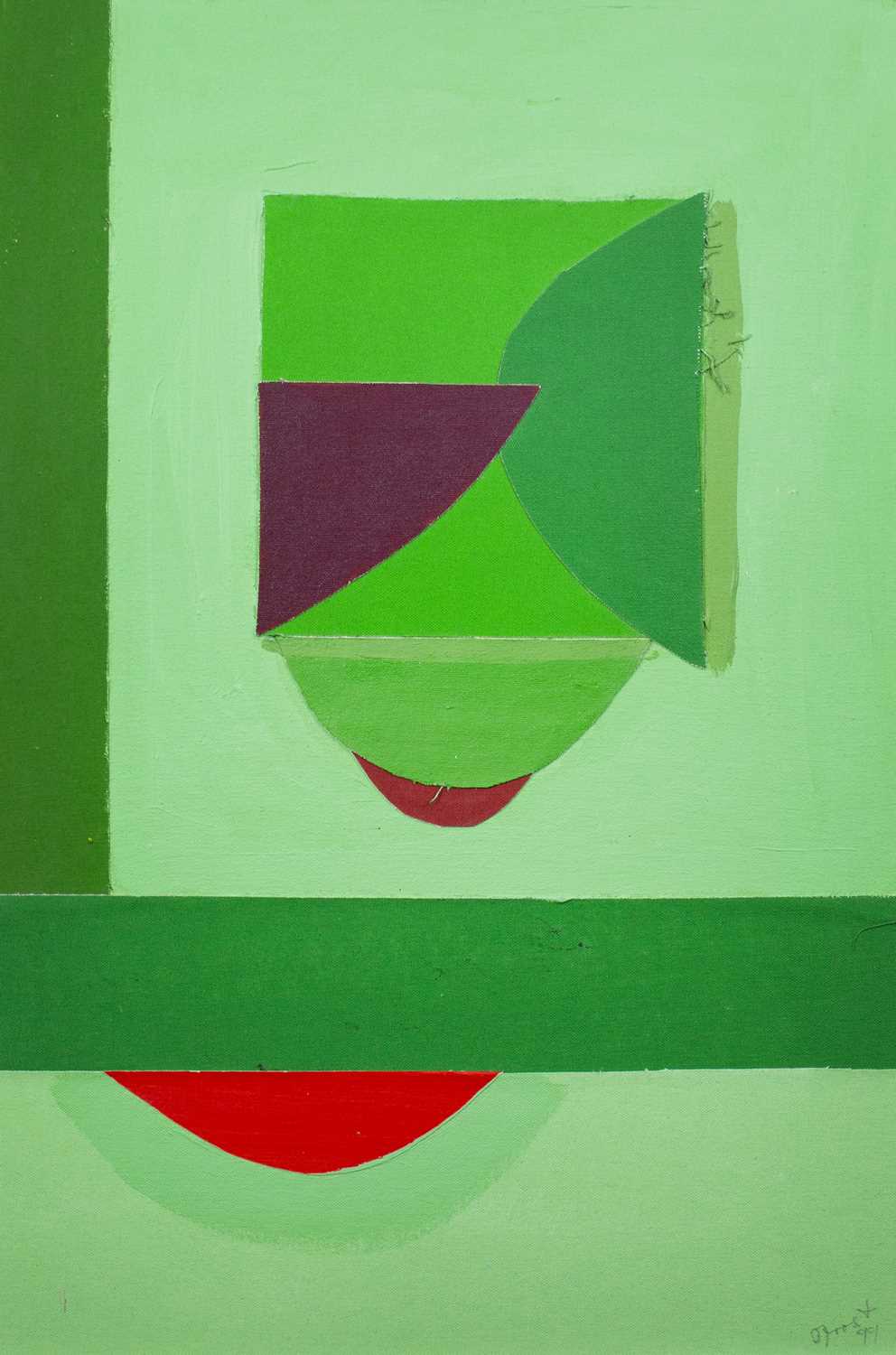 Lot 89 - Sir Terry FROST (1915-2003) Your Green Acrylic...