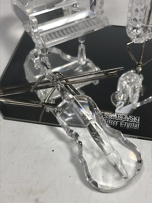 Lot 10 - Swarovski Silver Crystal glass musical...