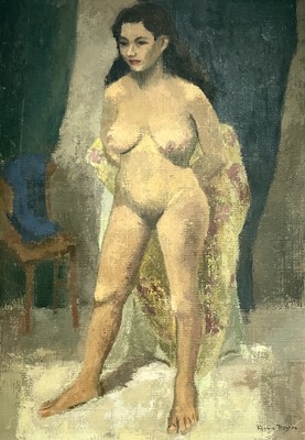 Lot 103 - Rosina ROGERS (1918-2011) Standing Nude Oil on...