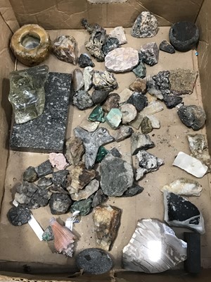 Lot 13 - A box of mineral specimens.