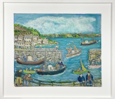 Lot 153 - Mary JEWELS (1886-1977) Cornish Harbour Oil on...