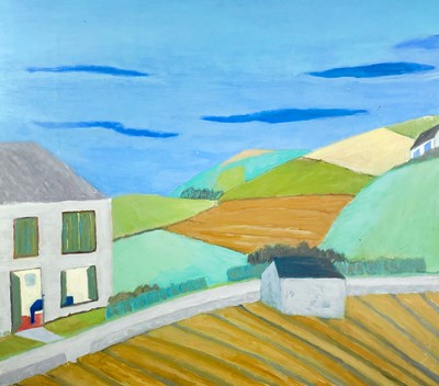 Lot 583 - Bob BOURNE (1931) Coastal Cottages Oil on...