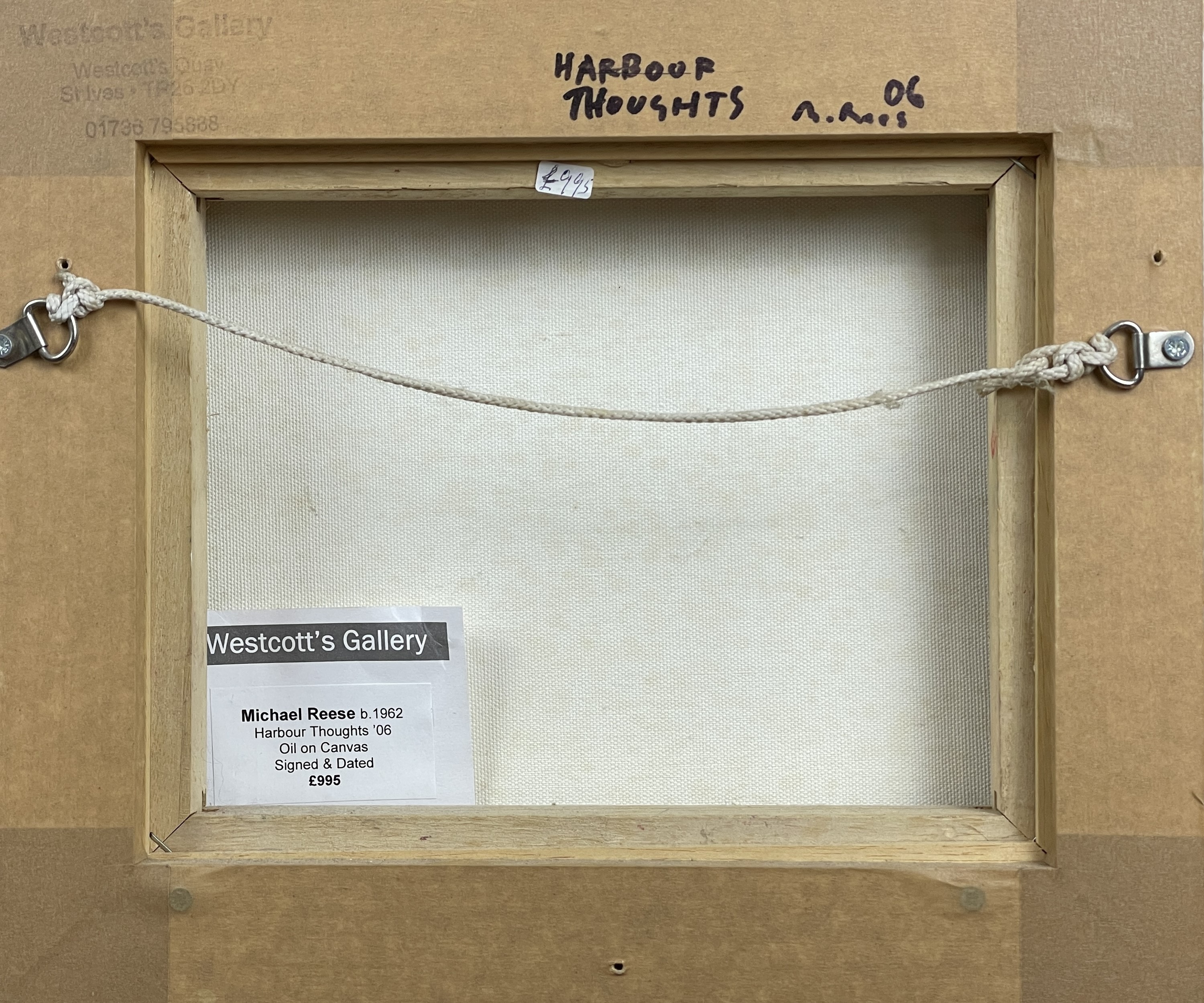 Lot 187 - Michael REES (1962) Harbour Thoughts Oil on