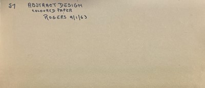 Lot 161 - Edward H. ROGERS (1911-1994) Abstract Design...