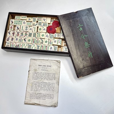 Lot 7 - A Chinese mahjong set, early-mid 20th century,...