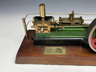 Lot 502 - A Stuart S50 scale model mill engine, on a...