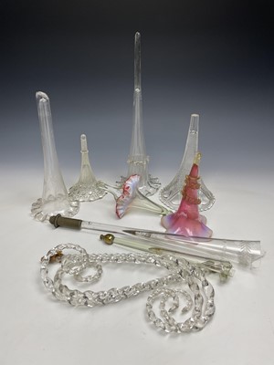 Lot 1128 - A collection of various epergne spills,...