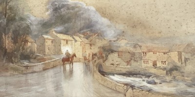 Lot 1413 - Baragwanath KING (1864-1939) Stormy weather...