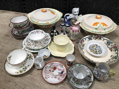 Lot 78 - Collection of decorative ceramics including a...