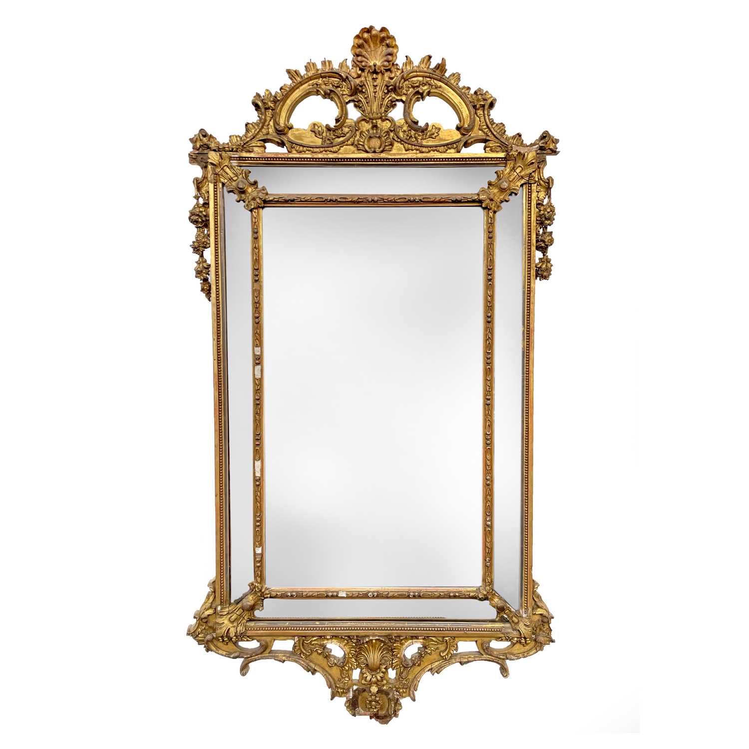 Lot 3015 - A late 19th century continental gilt gesso...