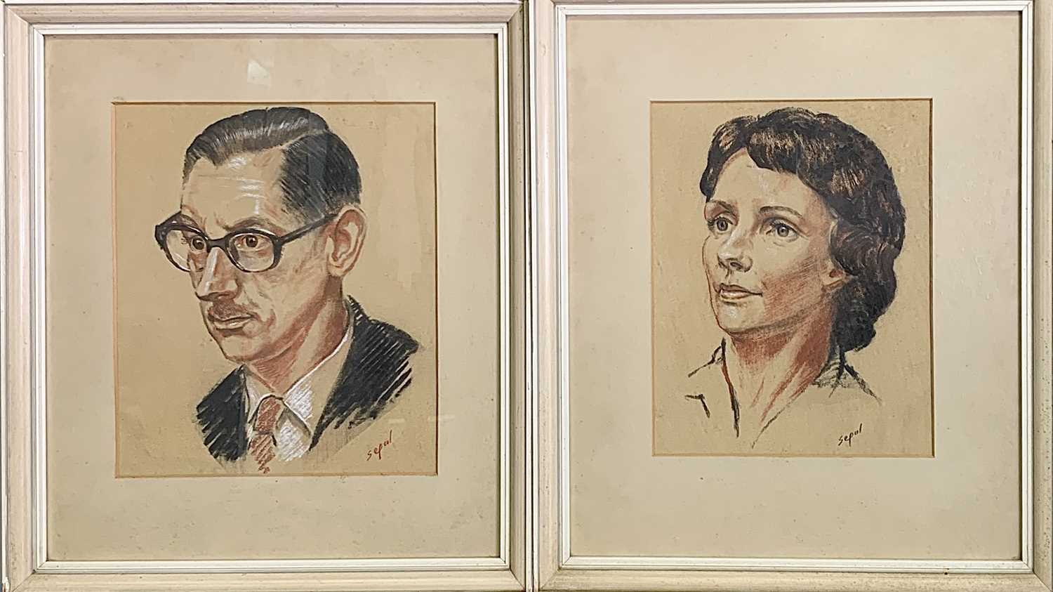 Lot 1459 - Hyman SEGAL (1914-2004) Two portrait studies...