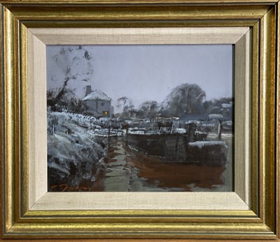 Lot 1466 - John FOULGER (1942-2007) Sunbury Lock - River...