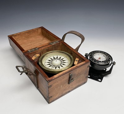 Lot 430 - A landing compass, by Dent & Co & Johnson Ltd,...