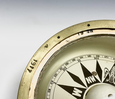 Lot 430 - A landing compass, by Dent & Co & Johnson Ltd,...