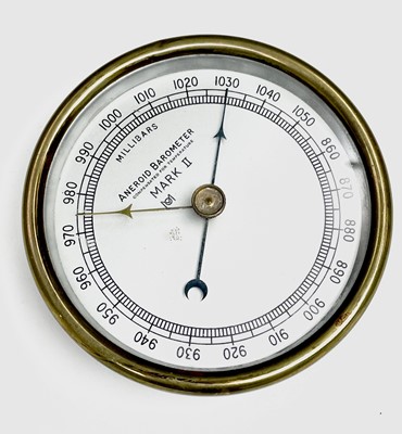 Lot 2928 - A Shortland Bowen brass cased aneroid...