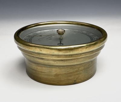 Lot 2928 - A Shortland Bowen brass cased aneroid...