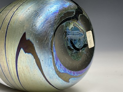 Lot 1119 - A Peter St Clair iridescent glass spiral...