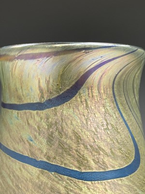 Lot 1119 - A Peter St Clair iridescent glass spiral...