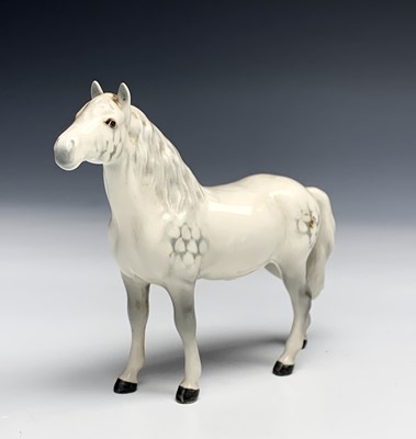 Lot 1106 - A Beswick pottery grey dappled Shire horse,...