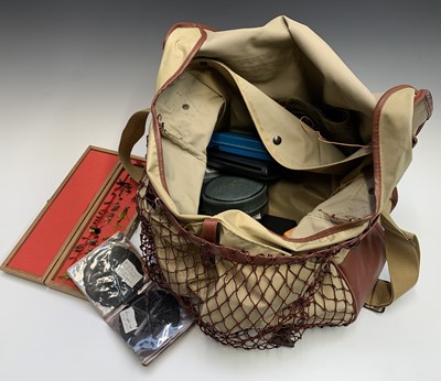 Lot 385 - A bag of fly fishing equipment, including two...