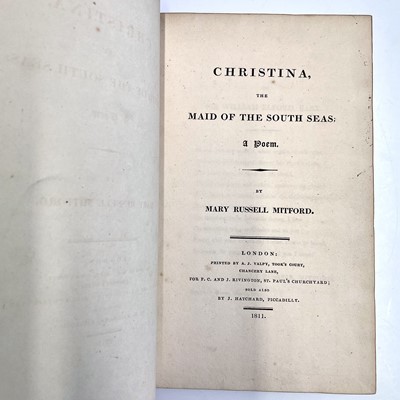 Lot 52 - MARY RUSSELL MITFORD. 'Christina, The Maid of...