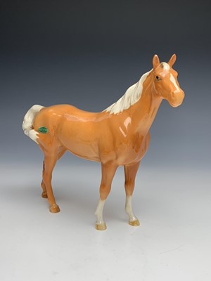 Lot 1123 - Five Beswick pottery animal figures, including...