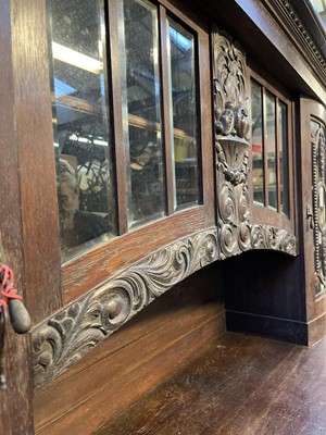 Lot 3251 - A Continental oak sideboard cabinet, circa...