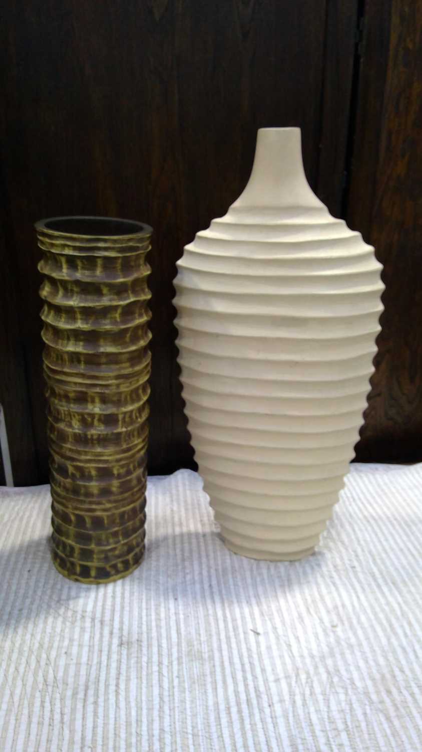 Lot 45 - Two resin Vases the tallest being 64cm