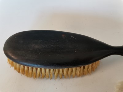 Lot 28 - A Stratton black and gold compact, a dressing...
