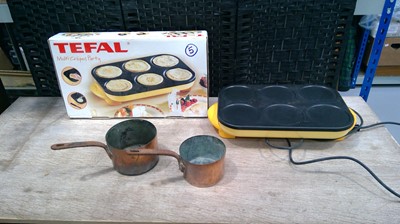 Lot 35 - TEFAL Multi Crepe's Party cooker along with...