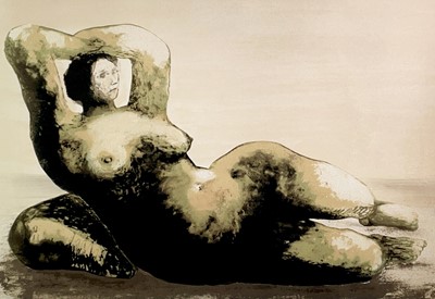 Lot 669 - Henry MOORE (1898-1986) Reclining Woman on Sea...